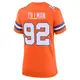 Game Orange Women's Dondrea Tillman Denver Broncos Alternate Mile High Collection 1977 Throwback Jersey