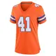 Game Orange Women's Drew Sanders Denver Broncos Alternate Mile High Collection 1977 Throwback Jersey