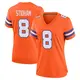 Game Orange Women's Jarrett Stidham Denver Broncos Alternate Mile High Collection 1977 Throwback Jersey