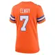 Game Orange Women's John Elway Denver Broncos Alternate Mile High Collection 1977 Throwback Jersey