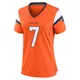 Game Orange Women's John Elway Denver Broncos Jersey