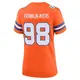 Game Orange Women's John Franklin-Myers Denver Broncos Alternate Mile High Collection 1977 Throwback Jersey