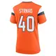 Game Orange Women's Justin Strnad Denver Broncos Jersey