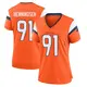 Game Orange Women's Matt Henningsen Denver Broncos Jersey