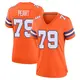 Game Orange Women's Matt Peart Denver Broncos Alternate Mile High Collection 1977 Throwback Jersey