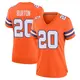 Game Orange Women's Michael Burton Denver Broncos Alternate Mile High Collection 1977 Throwback Jersey