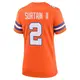 Game Orange Women's Pat Surtain II Denver Broncos Alternate Mile High Collection 1977 Throwback Jersey