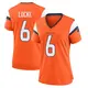 Game Orange Women's P.J. Locke Denver Broncos Jersey