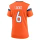 Game Orange Women's P.J. Locke Denver Broncos Jersey