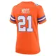 Game Orange Women's Riley Moss Denver Broncos Alternate Mile High Collection 1977 Throwback Jersey