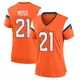 Game Orange Women's Riley Moss Denver Broncos Jersey