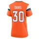 Game Orange Women's Terrell Davis Denver Broncos Jersey