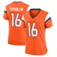 Game Orange Women's Troy Franklin Denver Broncos Jersey