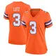 Game Orange Women's Wil Lutz Denver Broncos Alternate Mile High Collection 1977 Throwback Jersey