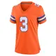 Game Orange Women's Wil Lutz Denver Broncos Alternate Mile High Collection 1977 Throwback Jersey