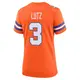 Game Orange Women's Wil Lutz Denver Broncos Alternate Mile High Collection 1977 Throwback Jersey