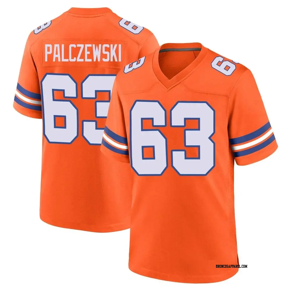 Game Orange Youth Alex Palczewski Denver Broncos Alternate Mile High Collection 1977 Throwback Jersey