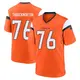 Game Orange Youth Calvin Throckmorton Denver Broncos Jersey