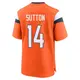 Game Orange Youth Courtland Sutton Denver Broncos Jersey