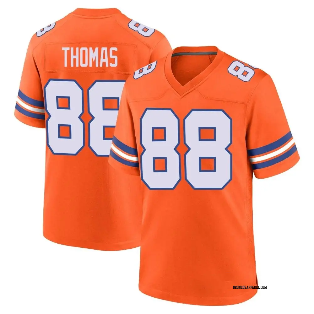 Game Orange Youth Demaryius Thomas Denver Broncos Alternate Mile High Collection 1977 Throwback Jersey