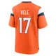 Game Orange Youth Devaughn Vele Denver Broncos Jersey