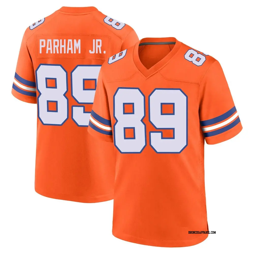 Game Orange Youth Donald Parham Jr. Denver Broncos Alternate Mile High Collection 1977 Throwback Jersey