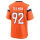 Game Orange Youth Dondrea Tillman Denver Broncos Jersey