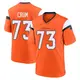 Game Orange Youth Frank Crum Denver Broncos Jersey