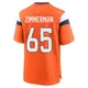 Game Orange Youth Gary Zimmerman Denver Broncos Jersey