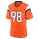 Game Orange Youth John Franklin-Myers Denver Broncos Jersey