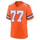 Game Orange Youth Karl Mecklenburg Denver Broncos Alternate Mile High Collection 1977 Throwback Jersey