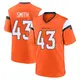 Game Orange Youth Keidron Smith Denver Broncos Jersey