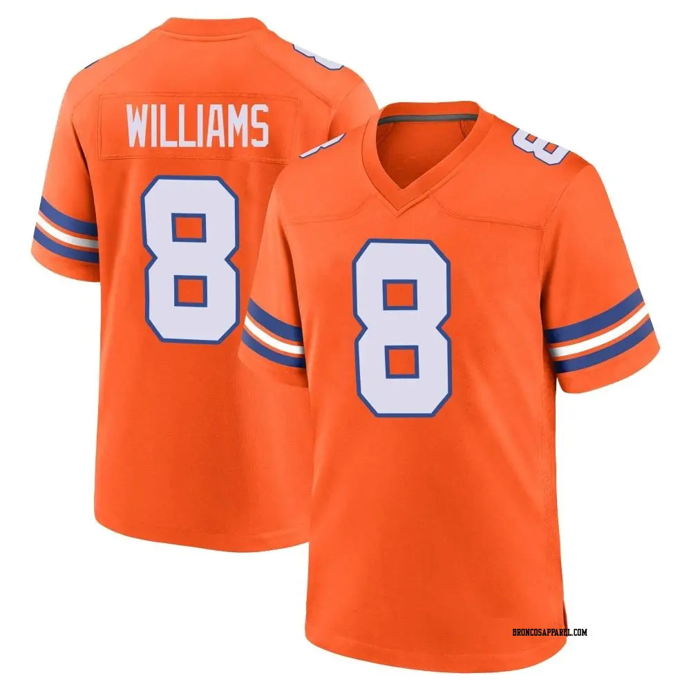 Game Orange Youth K'Waun Williams Denver Broncos Alternate Mile High Collection 1977 Throwback Jersey