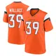 Game Orange Youth Levi Wallace Denver Broncos Jersey