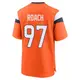 Game Orange Youth Malcolm Roach Denver Broncos Jersey