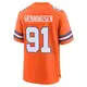 Game Orange Youth Matt Henningsen Denver Broncos Alternate Mile High Collection 1977 Throwback Jersey