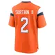 Game Orange Youth Pat Surtain II Denver Broncos Jersey