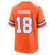 Game Orange Youth Peyton Manning Denver Broncos Alternate Mile High Collection 1977 Throwback Jersey