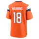 Game Orange Youth Peyton Manning Denver Broncos Jersey