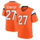 Game Orange Youth Steve Atwater Denver Broncos Jersey