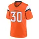 Game Orange Youth Terrell Davis Denver Broncos Jersey