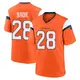 Game Orange Youth Tyler Badie Denver Broncos Jersey