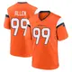 Game Orange Youth Zach Allen Denver Broncos Jersey