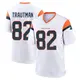 Game White Men's Adam Trautman Denver Broncos 2nd Jersey