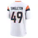 Game White Men's Alex Singleton Denver Broncos 2nd Jersey