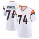 Game White Men's Ben Powers Denver Broncos 2nd Jersey