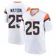 Game White Men's Blake Watson Denver Broncos 2nd Jersey