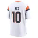 Game White Men's Bo Nix Denver Broncos 2nd Jersey