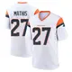 Game White Men's Damarri Mathis Denver Broncos 2nd Jersey