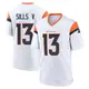 Game White Men's David Sills V Denver Broncos 2nd Jersey